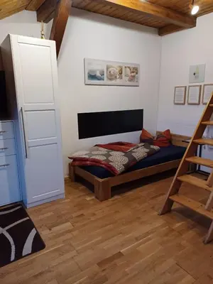 Ein Sitzbereich in der Unterkunft Stadtvilla Nichterlein - Ferienwohnung Nr 3