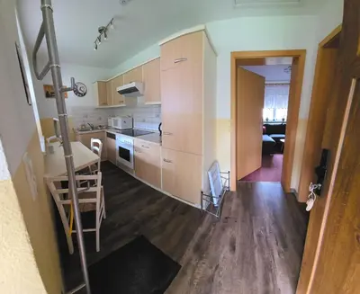 Küche/Küchenzeile in der Unterkunft Ferienhaus Dönschten