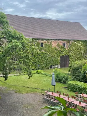 Ein Garten an der Unterkunft Gartenwohnung
