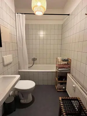 Ein Badezimmer in der Unterkunft K2-Project - Kleines Loft beim Schlossteich