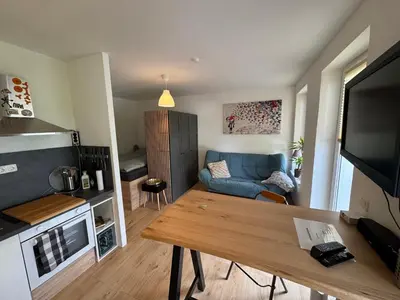 Küche/Küchenzeile in der Unterkunft ToKa Appartement