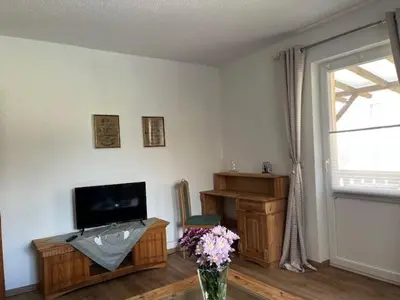 TV/Unterhaltungsangebot in der Unterkunft Ferienwohnung an der Rosenstraße