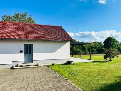 Ein Garten an der Unterkunft Ferienhaus #4 Gamrig