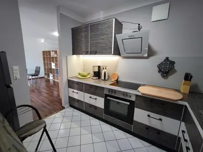 Küche/Küchenzeile in der Unterkunft Ferienwohnung Alte Mühle in Freital bei Dresden