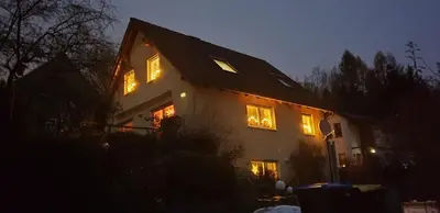 Das Gebäude in dem sich die Ferienwohnung befindet