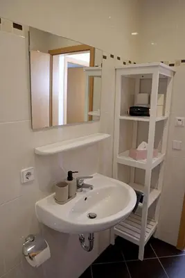 Ein Badezimmer in der Unterkunft MosenNest