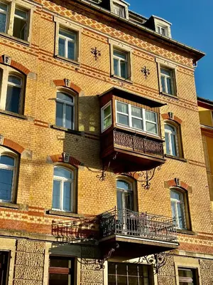 Das Gebäude in dem sich die Ferienwohnung befindet