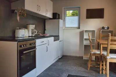 Küche/Küchenzeile in der Unterkunft Ferienhaus Gipfelblick im Sandsteinidyll