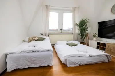 Ein Bett oder Betten in einem Zimmer der Unterkunft StayTime - Oak Loft