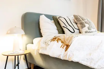 Ein Bett oder Betten in einem Zimmer der Unterkunft StayTime - Citrus Nest
