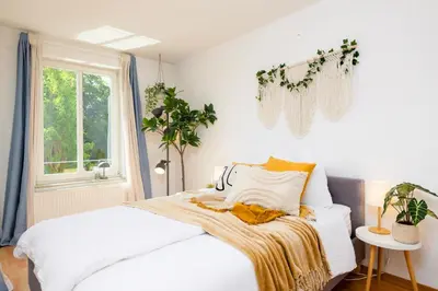 Ein Bett oder Betten in einem Zimmer der Unterkunft StayTime - Lemon Loft