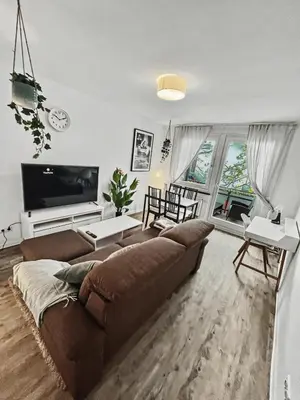Ein Sitzbereich in der Unterkunft StayTime - Neutral Nest