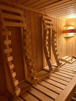 Grundriss der Unterkunft Wellness Ferienwohnung mit Sauna, Massagen, Spa, beheizbarem Whirlpool bei Leipzig