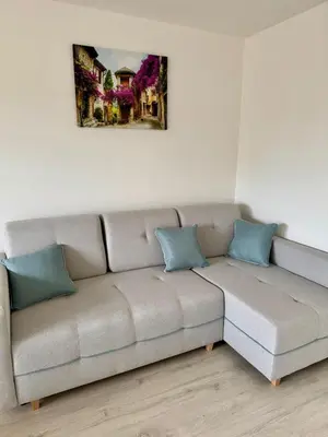 Ein Sitzbereich in der Unterkunft Apartmány Wolkenstein