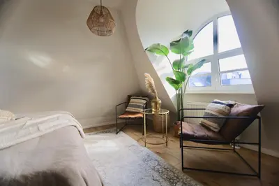 Ein Bett oder Betten in einem Zimmer der Unterkunft Cozy Stay for 2 in Dresden
