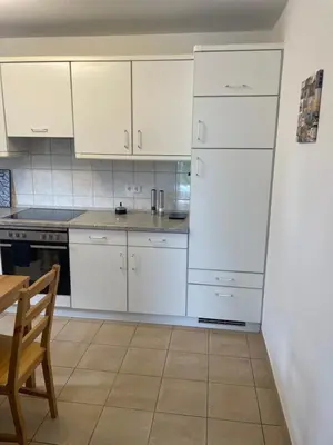 Küche/Küchenzeile in der Unterkunft Eastside - Apartment WHG 02