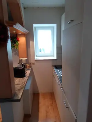 Küche/Küchenzeile in der Unterkunft Ferienwohnung Kuhstall