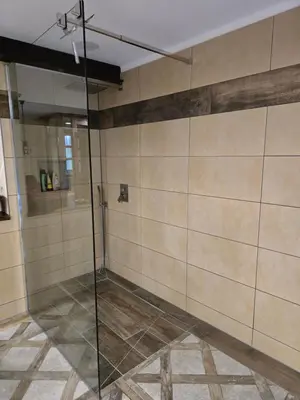 Ein Badezimmer in der Unterkunft Auszeit Posthausen