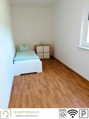 Ein Bett oder Betten in einem Zimmer der Unterkunft Monteurapartment I Lausitzring I BASF