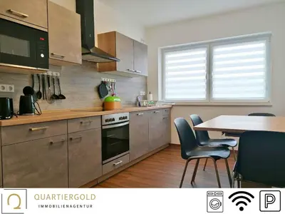 Küche/Küchenzeile in der Unterkunft Monteurwohnung I bis zu 8 PAX