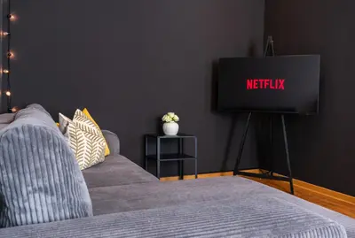 TV/Unterhaltungsangebot in der Unterkunft Maison & Mood Apartments Colditz I Design Studios