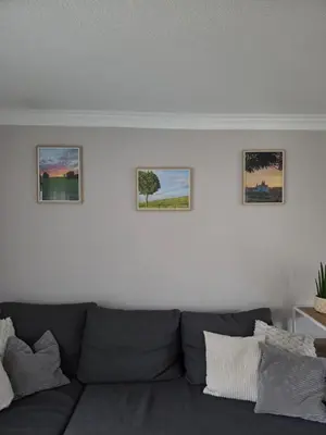 Ein Sitzbereich in der Unterkunft Ferienwohnung bei Meißen
