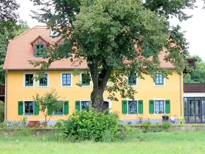 Das Gebäude in dem sich das Ferienhaus befindet