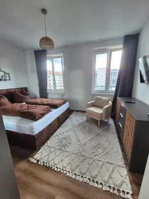 Ein Bett oder Betten in einem Zimmer der Unterkunft Altstadt-Vibes