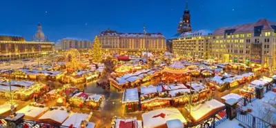 Ein allgemeiner Blick auf Dresden oder ein Stadtblick von der Ferienwohnung aus