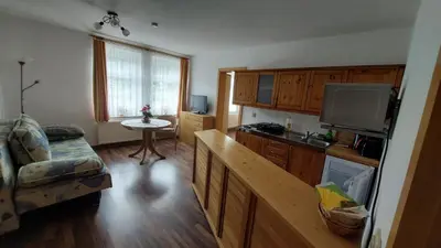 Küche/Küchenzeile in der Unterkunft Ferienwohnung Echtner