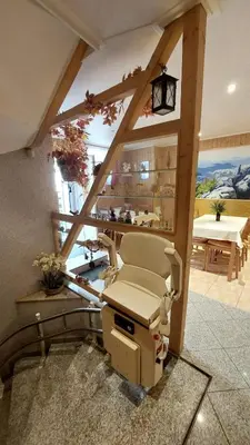 Ein Sitzbereich in der Unterkunft Ferienwohnung Echtner