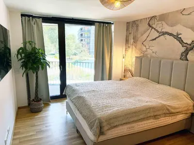 Ein Bett oder Betten in einem Zimmer der Unterkunft Marina Garden - Barrierefrei