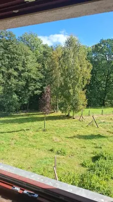 Ein Garten an der Unterkunft Ferienhaus Gut Haselbach im Erzgebirge