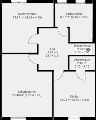 Grundriss der Unterkunft Gästehaus Hohnstein in der Sächsischen Schweiz