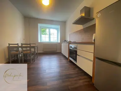 Küche/Küchenzeile in der Unterkunft MonteurWohnung Fischbach App2
