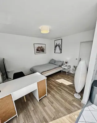 Ein Sitzbereich in der Unterkunft StayTime - Bamboo Studio