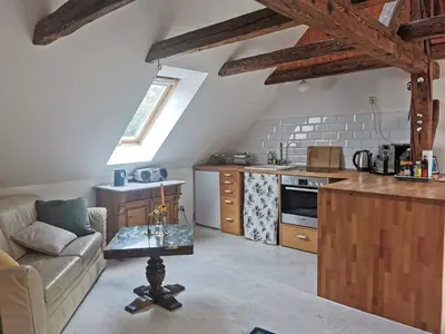 Küche/Küchenzeile in der Unterkunft Ferienwohnung Ostermaier