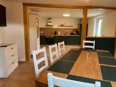 Küche/Küchenzeile in der Unterkunft 4-Steine-Blick, Wohnung 1