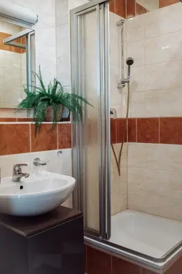 Ein Badezimmer in der Unterkunft Zentrum, gemütlich, modern, 2P, WiFi
