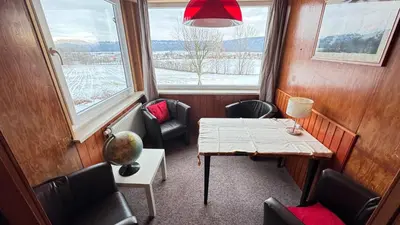 Ein allgemeiner Bergblick oder ein Berglick von der Ferienwohnung aus