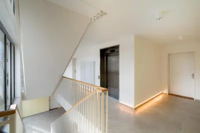 Grundriss der Unterkunft Design Apartment Elbblick Küche Parken Wlan