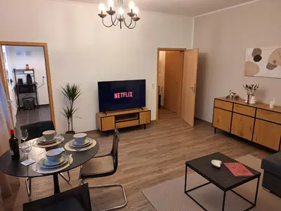 TV/Unterhaltungsangebot in der Unterkunft Ehrwürdig wohnen am hinteren Kassberg