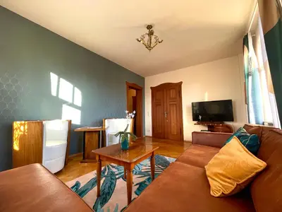 TV/Unterhaltungsangebot in der Unterkunft Luxus-Ferienwohnung in der Sternkopf-Engel-Villa