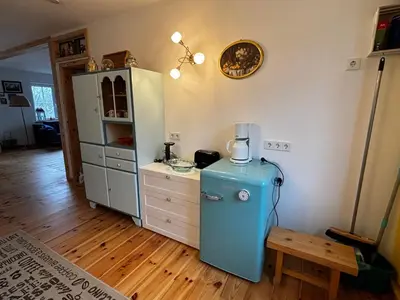 Küche/Küchenzeile in der Unterkunft Auszeit bei Katharina