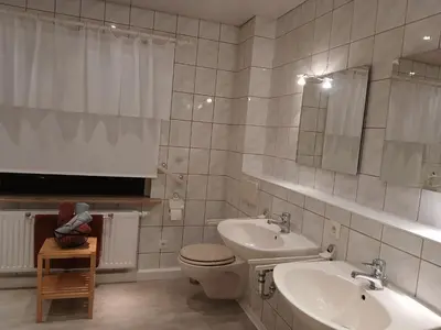 Ein Badezimmer in der Unterkunft Ferienwohnung Waldwinkel