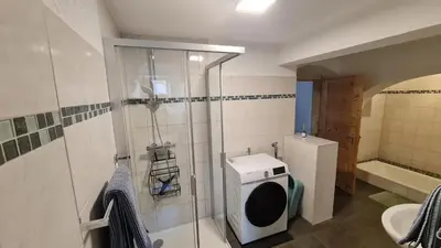 Ein Badezimmer in der Unterkunft Ferienwohnung Hugos Altstadt