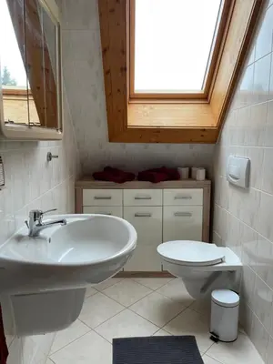 Ein Badezimmer in der Unterkunft Haus Waldeck
