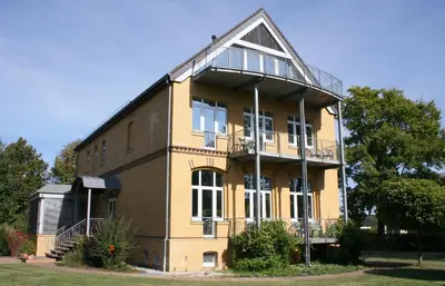 Das Gebäude in dem sich die Pension befindet