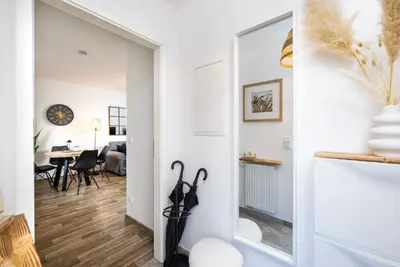 Grundriss der Unterkunft Ruhiger Bungalow in Dresden mit Terrasse, Garten & privatem Stellplatz