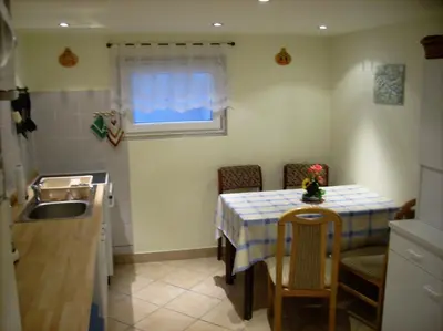 Küche/Küchenzeile in der Unterkunft Appartment Huhle bei Dresden